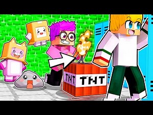 LANKYBOX Goes To PRANK SCHOOL In MINECRAFT! (Funny Minecraft LankyBox Movie!)