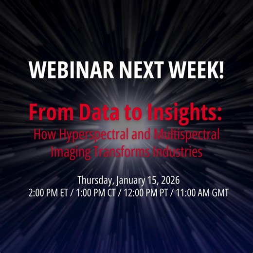 NEXT WEEK! Better quality control starts here. 👀 Hyperspectral and Multispectral imaging catch what your eyes (and standard cameras) miss. Our webinar shows you how—with real examples, proven strategies, and zero fluff. New year. Smarter inspection. 🎯 Secure your spot → https://ow.ly/VH5x50XT8Tj #HyperspectralImaging #AnomalyDetection #MachineVision | CBC America