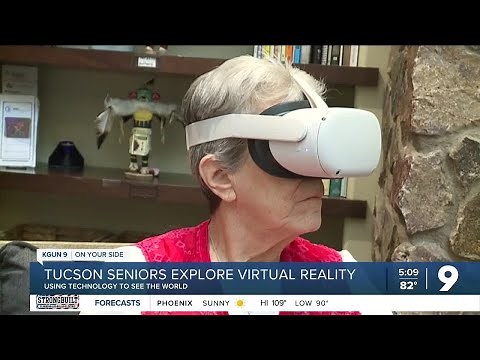 Seniors use virtual reality to explore the world