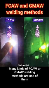 FCAW and GMAW welding methods. Many kinds of FCAW or GMAW welding methods are one of them #welder #welding #gmaw #fcaw #method #eveeyone #highlight #foryoupage | Welder Art