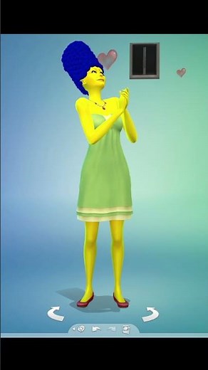 I Made Marge Simpson on The Sims 4!! | #Shorts
