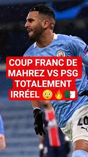 Mharez détruit le PSG sur coup franc masterclass oubliée#mahrez #psg #football #Shorts
