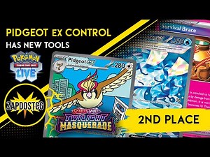 2nd Place Pidgeot ex Control Deck With Twilight Masquerade (Pokemon TCG)