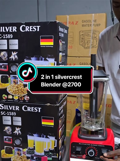 2 in 1 silvercrest Blender [4500W] 💎2.5L jug 💎0.8L grinder 💎powerful motor 🔖2,700 📞0714 549 439 📌Ronald ngala street royal palms mall wing B second floor BF39 ✅️ we deliver countrywide #ferigeneralstores #kenyantiktok #fyp #silvercrestblender #blender