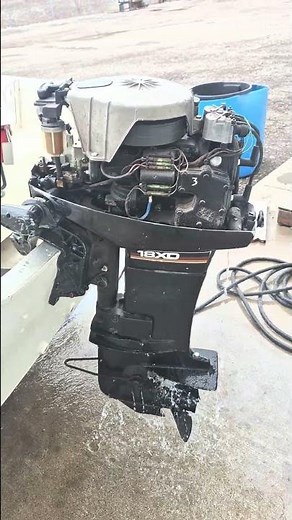 Mercury 18XD outboard 2-Stroke running after carburetor repair