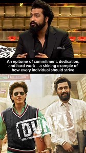 183K views · 4.6K reactions | An Epitome of commitment, dedication & Hardwork - A Shining example of How every individual should strive! ❤️ #ShahRukhKhan #VickyKaushal #Dunki | Team SRK Warriors | Facebook
