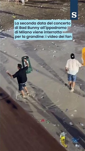 Il CONCERTO di BAD BUNNY a MILANO interrotto a causa del TEMPORALE