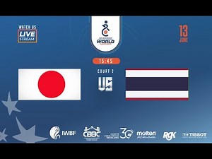 Japan vs Thailand | Game 9 | 2025 IWBF U23 World Championship