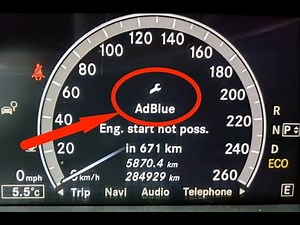 Mercedes C-Class AdBlue Check Engine Light FIX — Refill, Hidden Menu Reset, and Diagnostic Reset