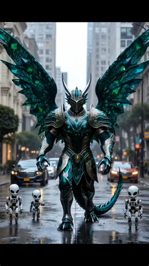 Welcome to New York City... say hello to the new residents! 🐉👽 ​#Dragon #SciFi #Robots #AIArt #CGI #VFX #Legendary #FantasyArt #Emerald #NewYork #Reels #ViralReels #Trending #Mystery #ConceptArt | Billionaire AI
