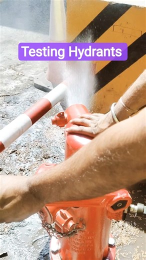 Hydrants Water Testing #fire #firetime #industrialelectrician #fighting