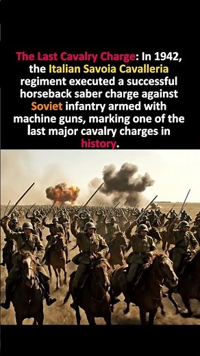 The Last Time Horses Charged in War 🐎⚔️