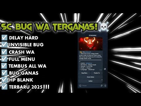 2025] SC BUG WHATSAPP TERBARU VOLTAGE DEATH ORI||WHATSAPP AUTO CRASH