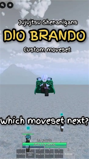 The best? Dio moveset showcase #roblox #jujutsushenanigans #skillbuilder