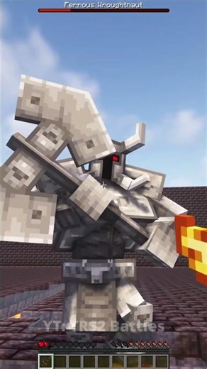 Trying to Defeated Ferrous Wroughtnaut in Minecraft | Mob battles | TRS2