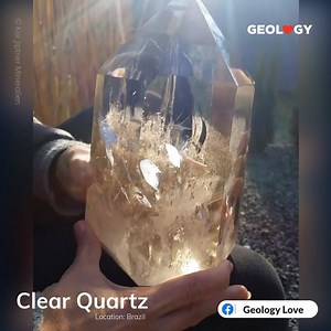 830K views · 26K reactions | Amazing Clear Quartz from Brazil !! Geology Love <3 | Geology Love | Facebook