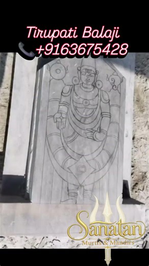 ​Raw Stone to Divine Idol: Watch the Tirupati Balaji Sculpture Process #makranamarble#youtubeshorts