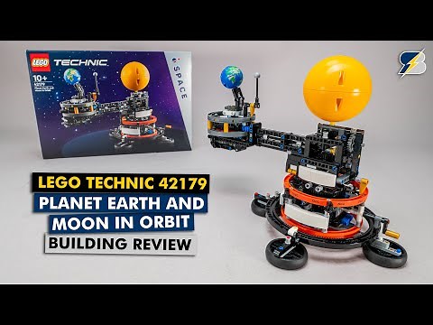 LEGO Technic 42179 Planet Earth and Moon in Orbit detailed building review