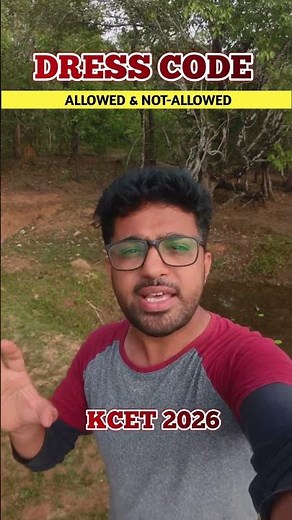 Instructions about KCET Dress Code 2026 in Karnataka
