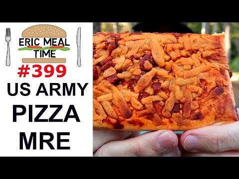 Pepperoni Pizza (MRE) US Military Ration - Eric Meal Time #399