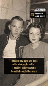 Their first date at the roller rink, 1962