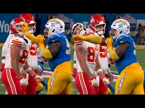 Travis Kelce slapped by Chargers player Teair Tart in shocking moment at Chiefs game in Brazil