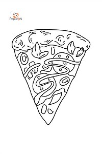 Pizza coloring page ♥ Online or Printable for Free!