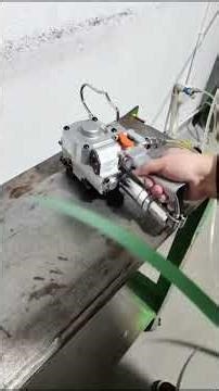 How to use pneumatic strapping machine #machine #tools