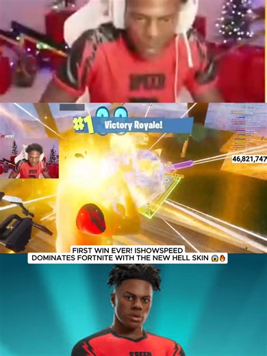 IShowSpeed's Historic Fortnite Win