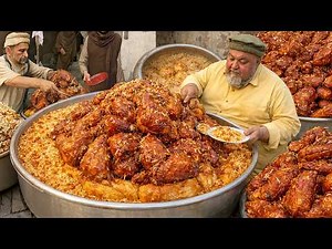 Afghan Giant Meat Pulao Prepared | Famous Kabuli Pulao | Uzbek Pulao | Steet food