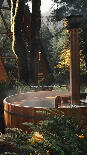 Hannah & Kord | Pacific Northwest on Instagram: "The dreamiest A-frame in Mount Hood, Oregon 🌲 📍Portlandia A-Frame #oregon #cozycabin #mounthood"