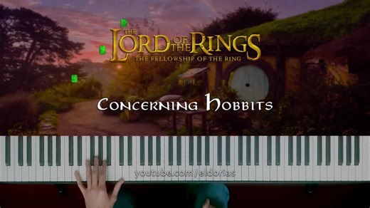 LotR Concerning Hobbits Piano Cover