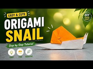 Origami Snail | Snail | Origami Animals | Origami tutorial | Paper craft