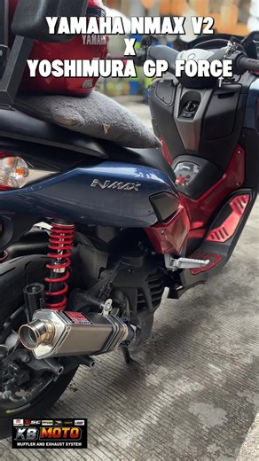 YAMAHA NMAX V2 Works: Full system header with resonator Exhaust: YOSHIMURA GP FORCE 📍234 Palico Daanan, Imus Cavite KB Moto Mufflers and Exhaust Systems Alfamart Palico (Near MCI) #KBMOTO #kbmoto | KB Moto