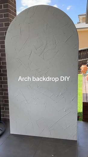 DIY Bridal Shower Arch Backdrop: Textured Wedding Inspiration