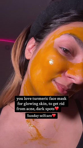 Indian DIY Turmeric face mask ⭐️Sunday selfcare for glowing skin part-2 recipe⭐️❤️ I love using home remedies learnt from my parents. I have actually grown up using these home remedies. @Tanisha Ahuja part-1 recipe Lip care oil:- Honey lip oil by @Gisou - Bought this lip oil from sephora and loving the results so far, my skin feels hydrated and soft, plump, glowy❤️👄 ✅How to use :- ⭐️Because i work 7 days and due to hectic schedule i hardly get time everyday to use home remedy, so i use Face mas