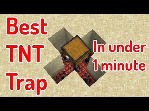 Minecraft: HIDDEN TNT Trap (1 Minute Tutorial!)