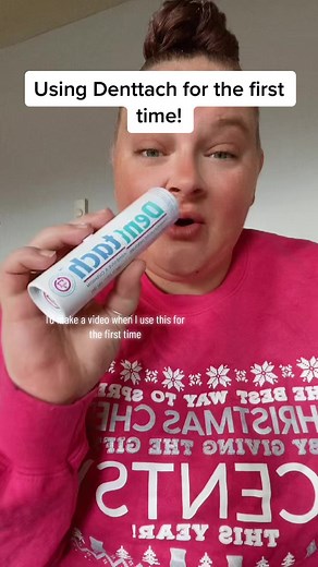 PART 1. Using @denttach for the first time! #denttach #dentures #denturegang #denturesatayoungage #dentureadhesives @Faith Hill