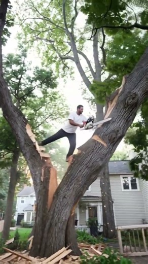 Tree cutting fail #tree #wood #treecutting