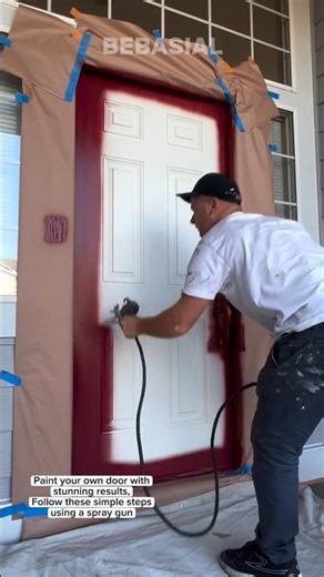 Easy Way to Paint a Door with a Spray Gun | Professional Results at Home!