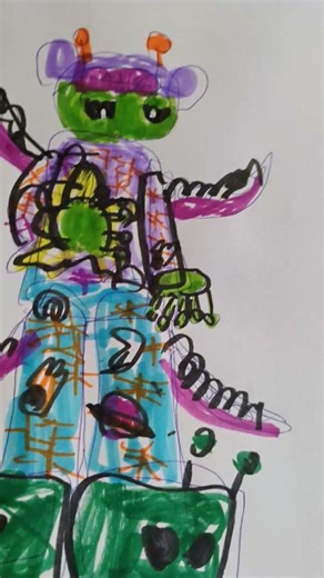 my oc Venus the alien in her pajamas