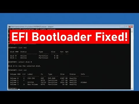 How To Fix EFI Bootloader in Windows 11