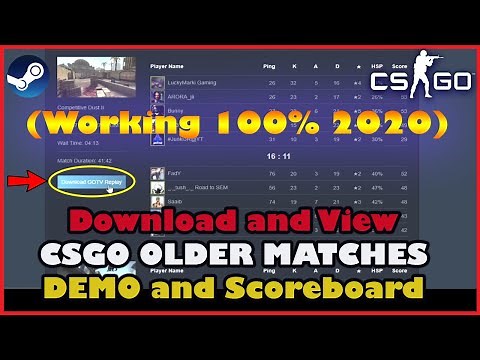 How to Download CSGO Older Matches Demo and Scoreboard | View CS GO old matches replays and demos