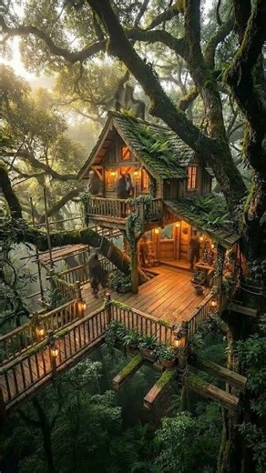 This Forest Tree Turned Into a Magical Home 🌲🏡✨