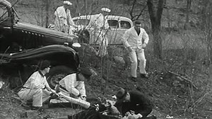 Ambulance Arrives at Accident 1935