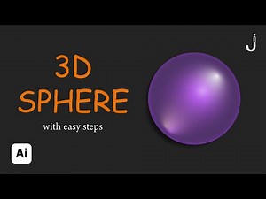 How to draw 3D SPHERE step by step in Illustrator