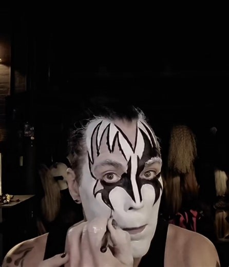 Many new people on here have asked for a Gene Simmons makeup tutorial. Here's a time-lapse video of me applying it just moments ago. This took me a total of 35 minutes. Enjoy! | Dave Moody