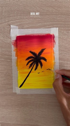 Palm tree #acrylicpainting #art