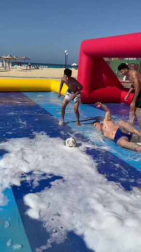 Show Your Greatness with Magic Time Soap Soccer Field and Foam Party