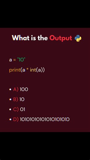 Coding Race on Instagram: "Comment Your Answer ❓ . . . . . . . . #programmerlife #javascript #backenddevelopment #programmingmemes #webdeveloper #codingmemes #python #reels #webdevelopment #frontenddevelopment #machinelearning #coding #vrtech #fullstackdeveloper #html #python3 #developer #backenddeveloper #programmerslife #css #frontend #trending #airtificialintelligence #web3 #programmer #coders #coding #hacking #webdeveloperlife"